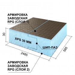 Руспанель Кромка шип-паз 30 мм (2ст)